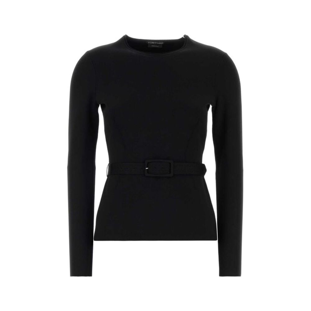 Tom Ford Women Black Tech Fabric Top